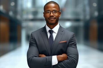 Aufkleber - Male African American professional, Business executive corporate CEO, finance, attorney.