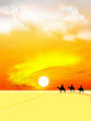 Leinwandbild Motiv Reyes Magos, ilustración, sol