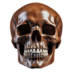 skull isolated on transparent background.