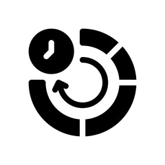 Poster - productivity glyph icon