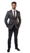 © CraftyImago - Young Handsome Latin businessman in formal wear portrait of confident businessman.isolated white background, remove background