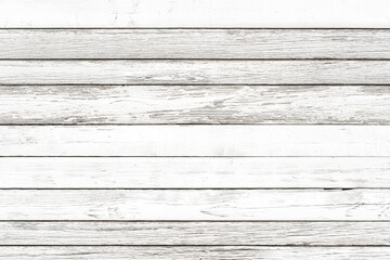 Wall Mural - White wooden table in retro style. Background with copyspace