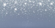© Виктория Проскурина - Christmas background. Powder PNG. Magic bokeh shines with white dust. Small realistic glare on a transparent Png background. Design element for cards, invitations, backgrounds, screensavers.