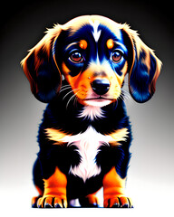 Sticker - Dachshund Puppy