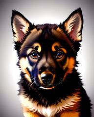 Sticker - German Shepherd Puppy