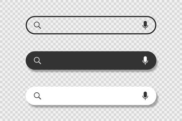 Sticker - search bar icons. search bar for ui. search here. vector illustration