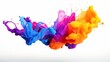 © Humam - Colorful Paint Splash Isolated on the White Background