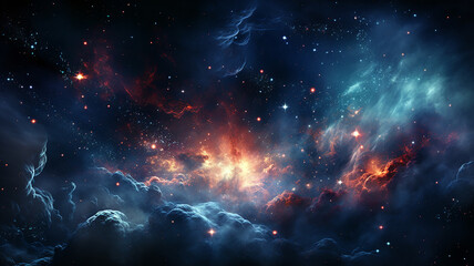 Wall Mural - beautiful space galaxy cloud nebula. colorful star night cosmos. universe science astronomy. superno