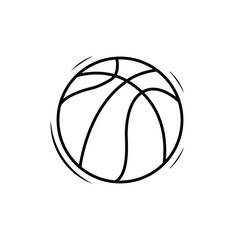 Wall Mural - basketball ball icon