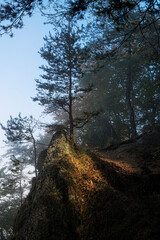 Canvas Print - Seasonal natural scene, Sulov rocks, Slovakia