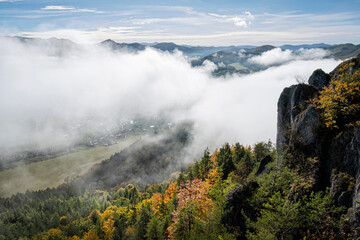 Canvas Print - Seasonal natural scene, Sulov rocks, Slovakia