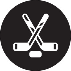 Poster - ice hockey glyph icon