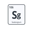 © evagattuso - Seaborgium Chemical Symbol.
