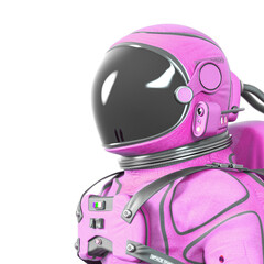 Wall Mural - astronaut id profile picture on side view