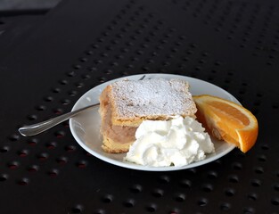 various,colorful,tasty cakes as dessert