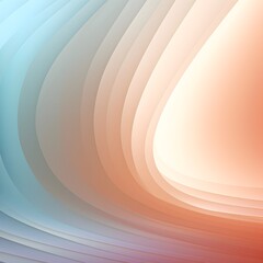 Wall Mural - Abstract light background with colorful gradient blurry smooth wave. Generative AI