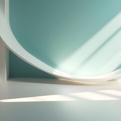 Wall Mural - Abstract light background with colorful gradient blurry smooth wave. Generative AI