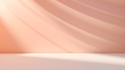 Wall Mural - Abstract light background with colorful gradient blurry smooth wave. Generative AI