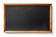 © fangphotolia - A black rectangular board with a wooden frame, hanging on a white isolate background