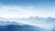 Mountain landscape with clouds, Clouds over the mountains, , mountainous background with majestic peaks and clear skies