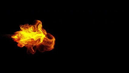 Wall Mural - fluid splash burst slow motion. steam, smoke particles flow
