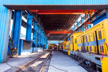 Wall Mural - The workshop and equipment of the steel mill