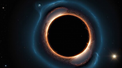 a black hole in space