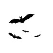 © Hashslingingslasher - Flying bat silhouette
