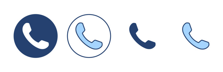 Wall Mural - Call icon vector. telephone sign and symbol. phone icon. contact us