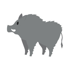 Sticker - wild boar illustration