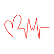 © Muarif al kahfi  - Red heartbeat line icon