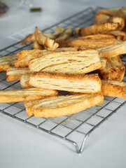 Canvas Print - crispy sugar puff pastry sticks