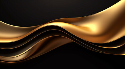 Wall Mural - Luxurious background with abstract gold and black