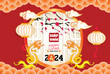 Happy lunar new year 2024, Vietnamese new year, chinese new year, Year of the Dragon.
