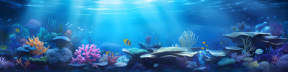 Beautiful under water scenery background