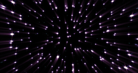 Wall Mural - abstract cosmic background of energetic bright glowing magical stars on a dark sky background