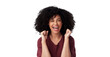 © Sumeet K/peopleimages.com - Winning, happy and portrait of a woman with excited, wow and omg expression for winning or success. Smile, excited and headshot of female model with wow gesture isolated by transparent png background