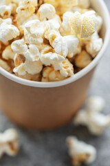 Wall Mural - Tasty salted homemade popcorn