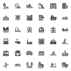 Sticker - Outdoors activities vector icons set