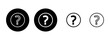 Question icon set illustration. question mark sign and symbol