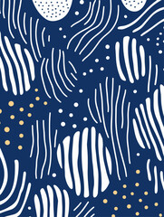  Lines dots shapes floral seamless pattern background. Good for fashion fabrics, children’s clothing, T-shirts, postcards, email header, wallpaper, banner, posters, events, covers, and more.