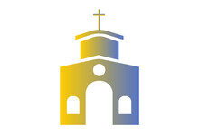 Gradient Color And Minimalist Church