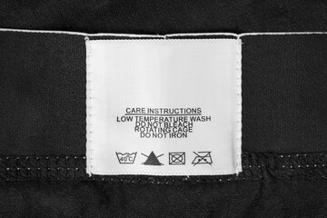 Poster - Care instructions label