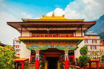 Sticker - Buddhist Monastery and Temple, Manali