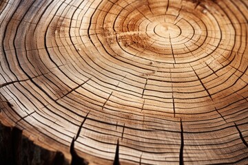 Wall Mural - a detailed close-up image of tree rings