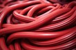 close-up of a rubber hoses texture