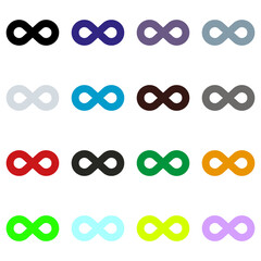 Sticker - Infinity symbol in different colors