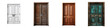 Door peepholes  Hyperrealistic Highly Detailed Isolated On Transparent Background Png File