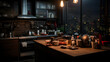 kitchen with a view of the city