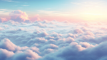 Wall Mural - realistic inspired wallpaper artwork of clouds over the sky